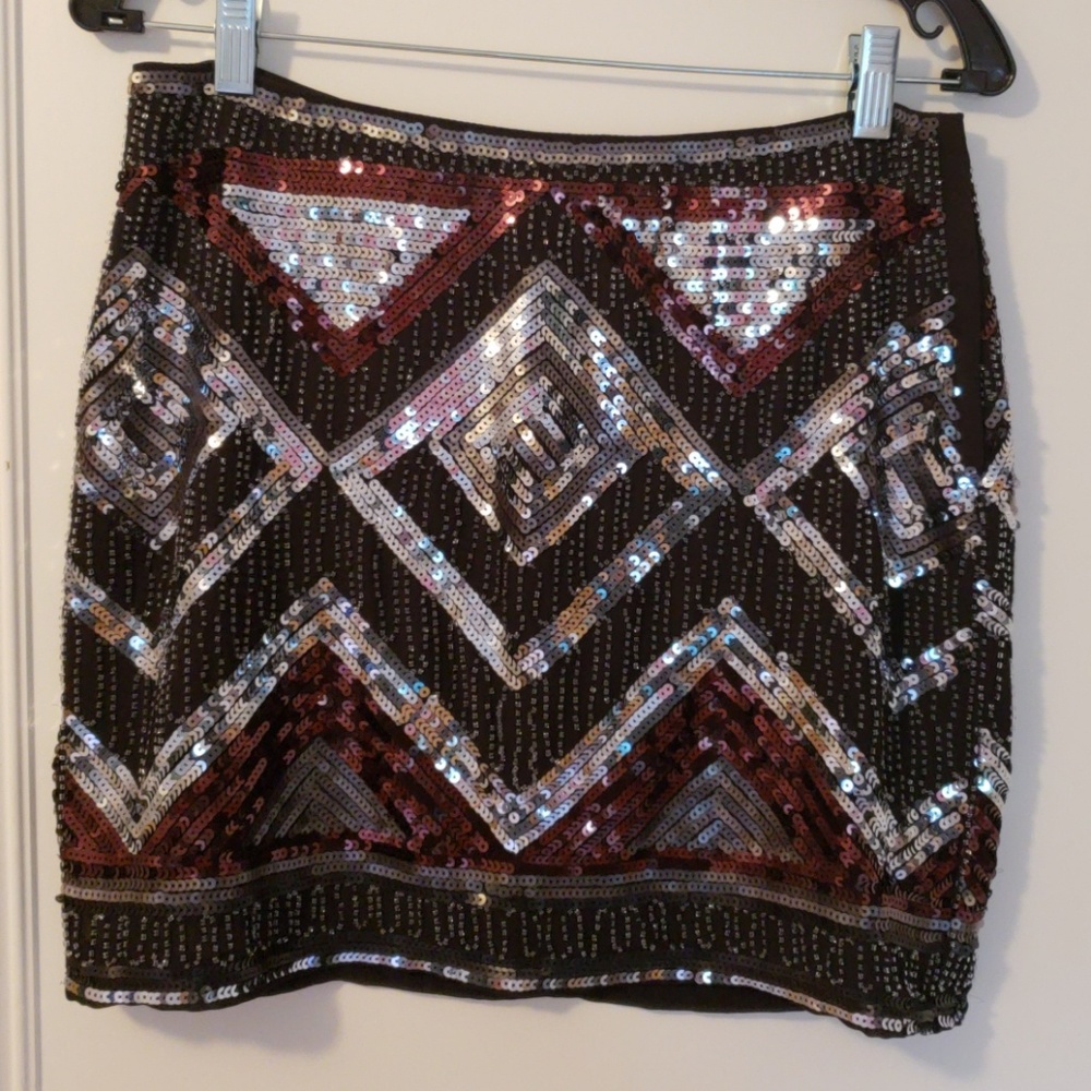H+M sequin skirt